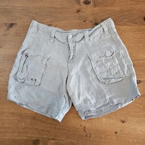 Dylan Womens Cargo Shorts Light Blue Size 2